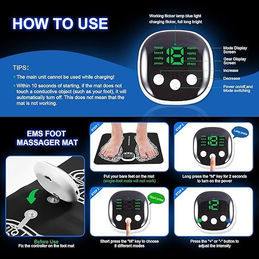Pain Relief Electric Ems Foot Massager