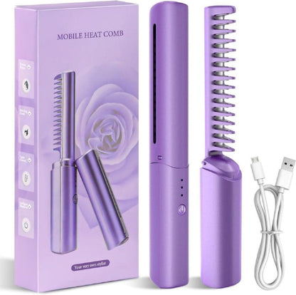 Portable Mini Hair Straightener Cordless | Rechargeable