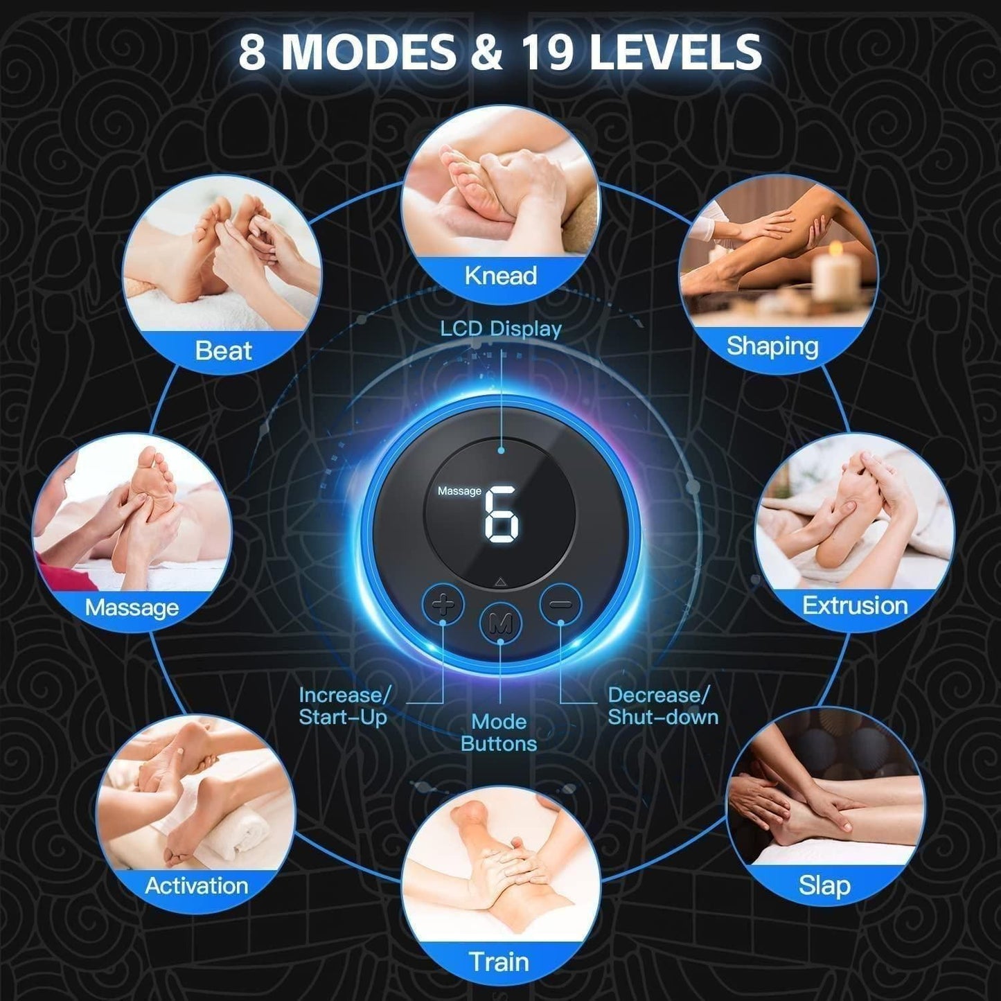 Pain Relief Electric Ems Foot Massager