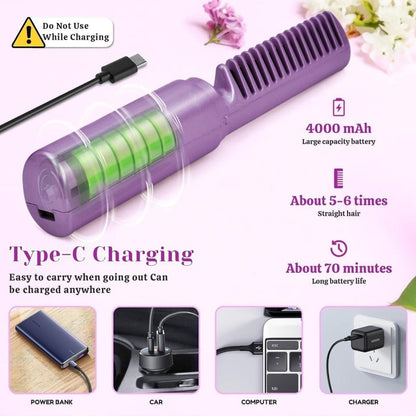 Portable Mini Hair Straightener Cordless | Rechargeable