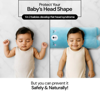Baby Shaping Head Support Pillow - Assorted Colour