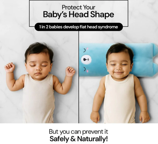 Baby Shaping Head Support Pillow - Assorted Colour