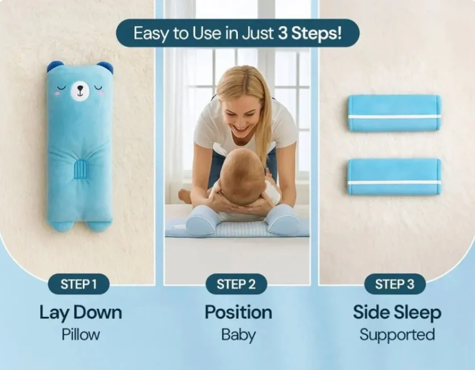 Baby Shaping Head Support Pillow - Assorted Colour